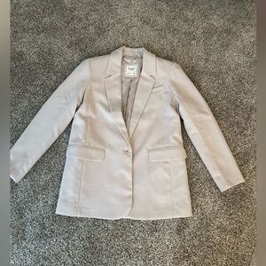 Abercrombie oversized nude beige blazer